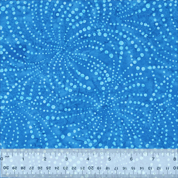 Splendor Quiltessentials 7 Batiks by Anthology Fabrics : Fireworks Bluebird 441Q-6