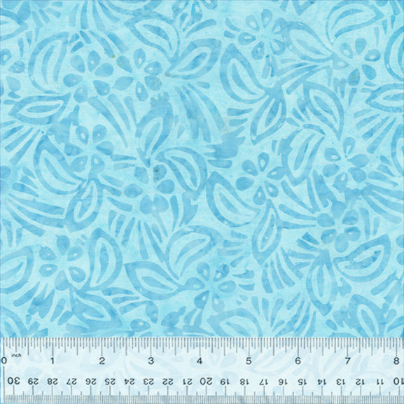 Splendor Quiltessentials 7 Batiks by Anthology Fabrics : Hibiscus Sky 445Q-4