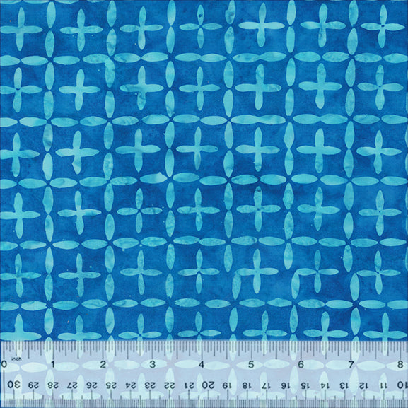 Splendor Quiltessentials 7 Batiks by Anthology Fabrics : Intersection Cobalt 442Q-5