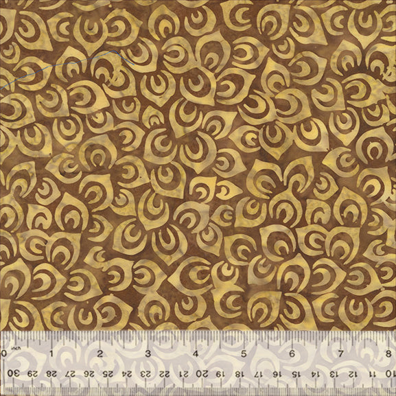 Splendor Quiltessentials 7 Batiks by Anthology Fabrics : Petals Sepia 448Q-4