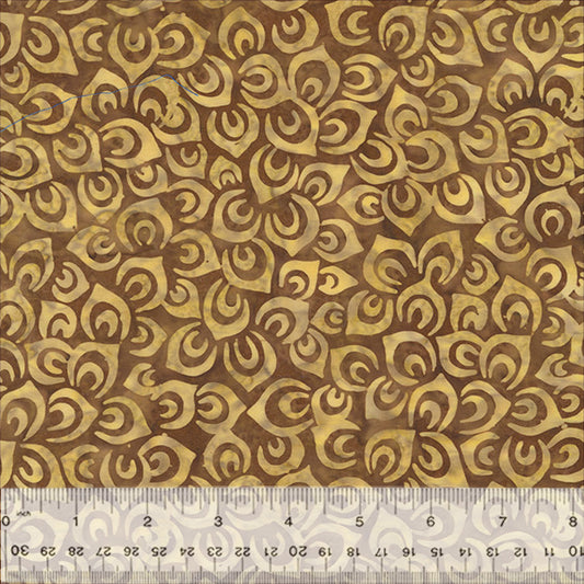 Splendor Quiltessentials 7 Batiks by Anthology Fabrics : Petals Sepia 448Q-4
