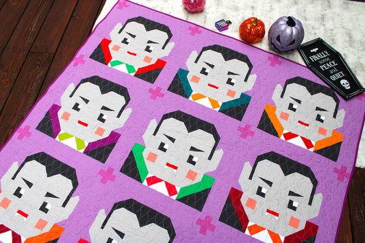 Spooky Dracula Quilt Pattern by Satomi Quilts