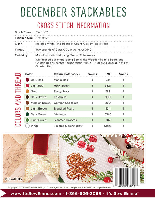 Stackables December # ISE-4002 - Special Order