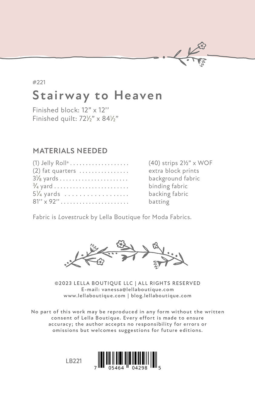 Stairway to Heaven Quilt Pattern by Lella Boutique