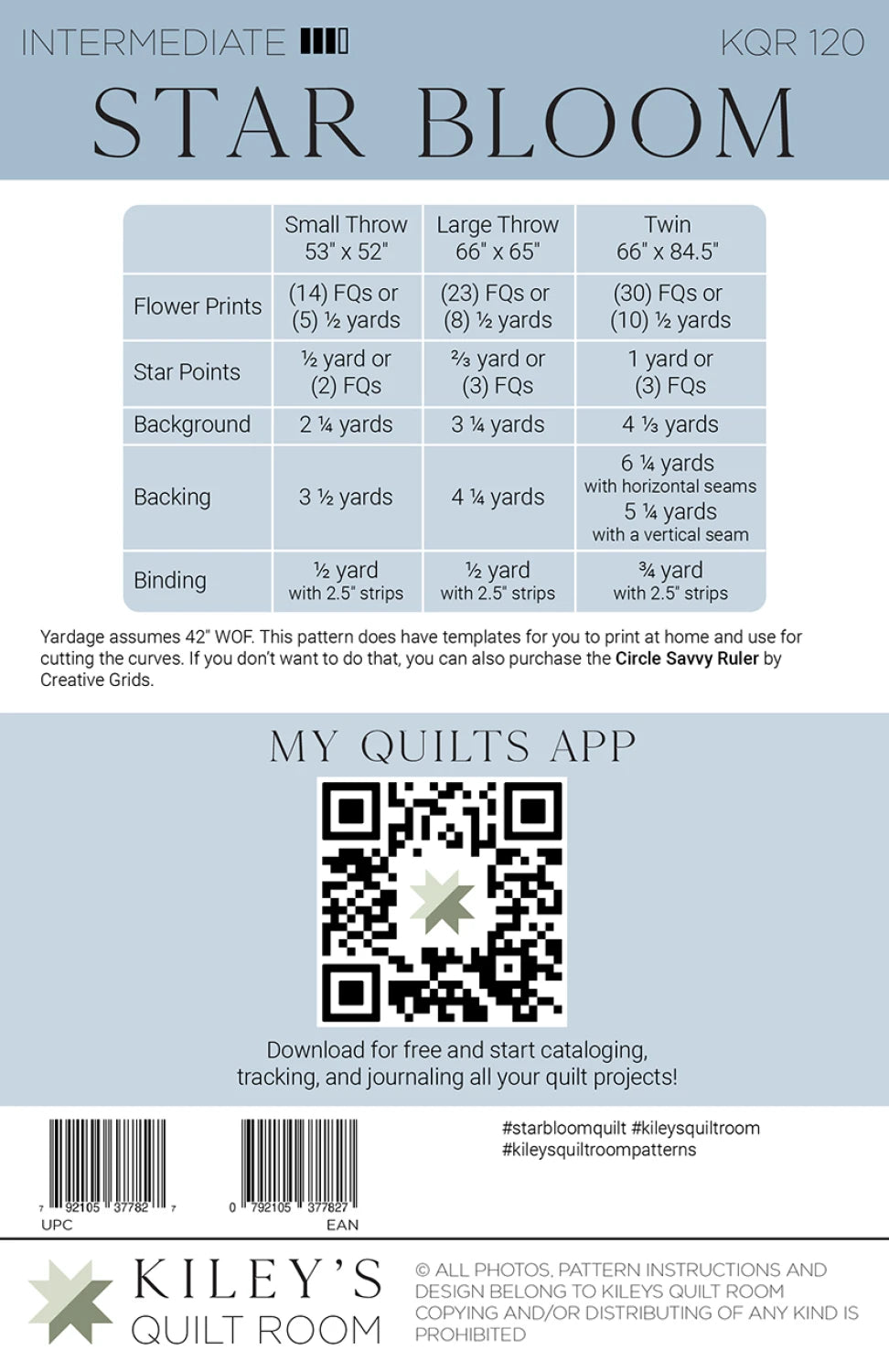 Star Bloom Quilt Pattern by Kiley's Quilt Room