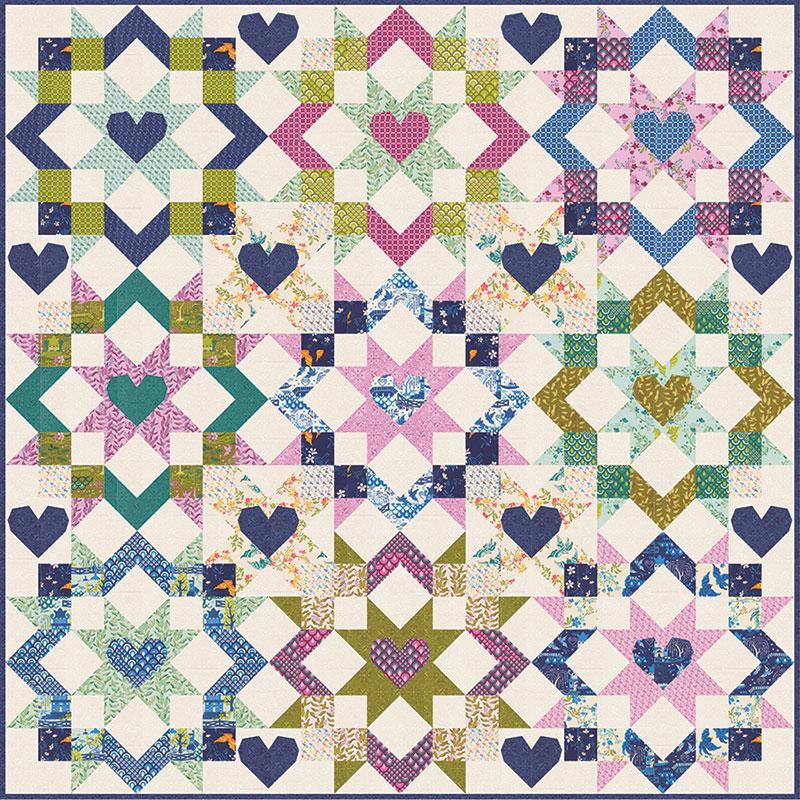 Star Crossed Lovers Quilt Pattern by Sariditty