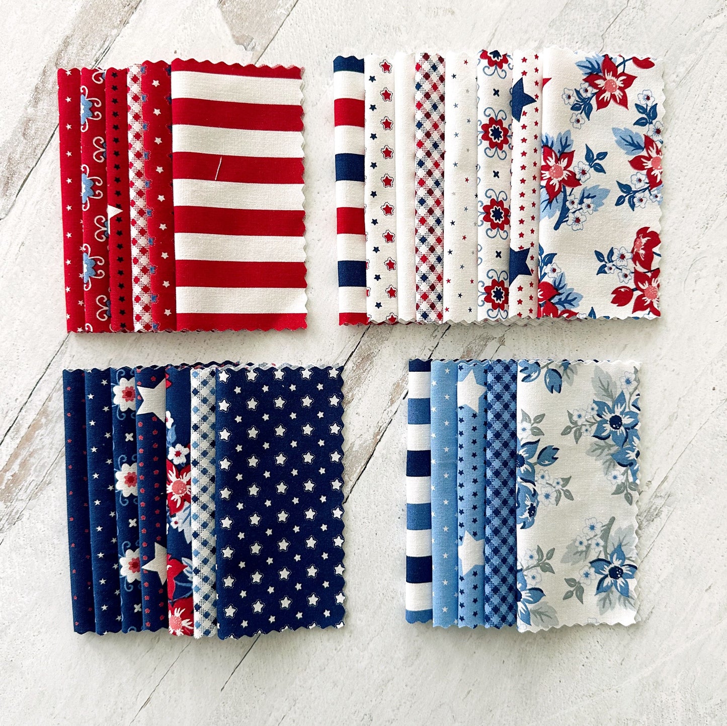 Star Spangled by April Rosenthal of Prairie Grass : Charm Pack