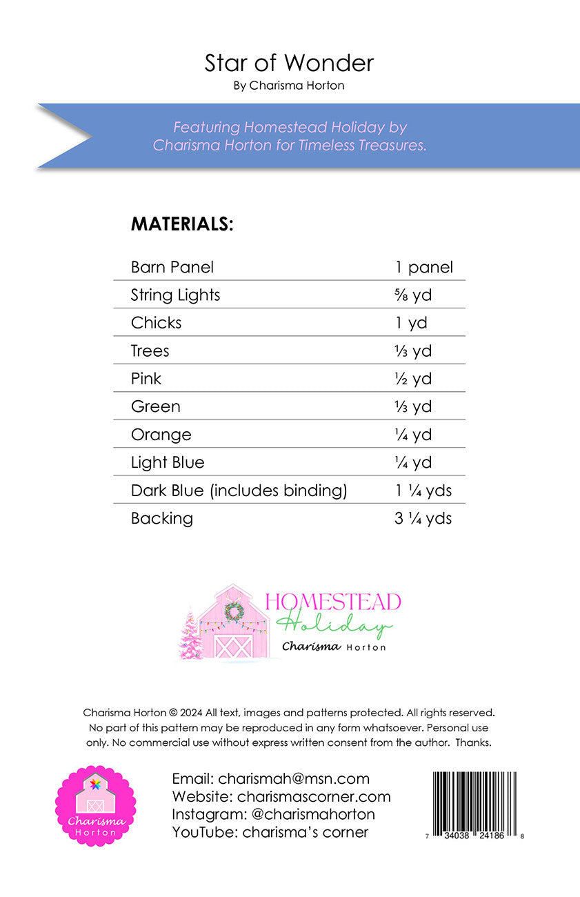 Star of Wonder # CH-501 - Special Order