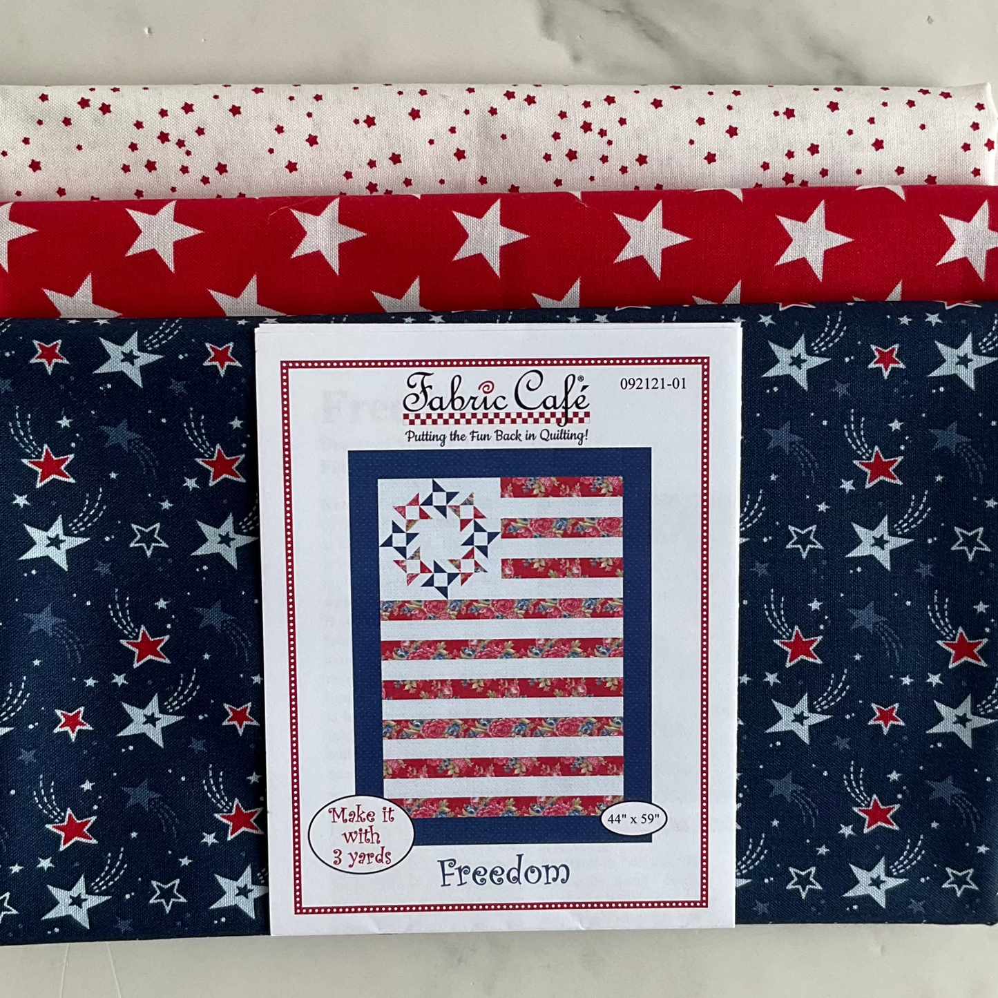 Stars and Stripes Forever by Lori Whitlock - Freedom 3 Yard Quilt Kit