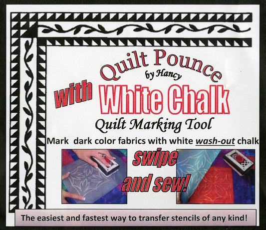 Stencil Chalk Transfer Quilt Pounce Pad White # QPW - Special Order