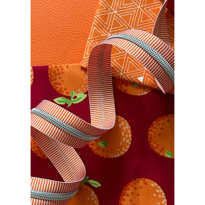Stripe Zipper Tape 3yds SASSKIT 17J - Orange