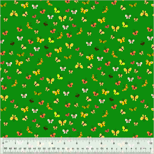 Studio Edit by Heather Ross - Butterflies Green 40933D-2