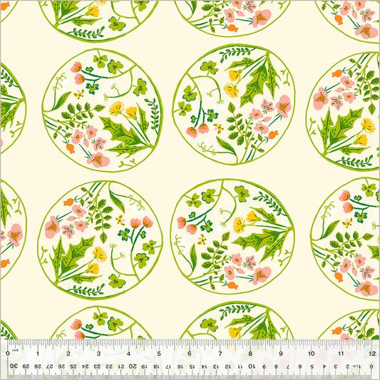 Studio Edit by Heather Ross - Floral Wreaths Cream 40928D-5