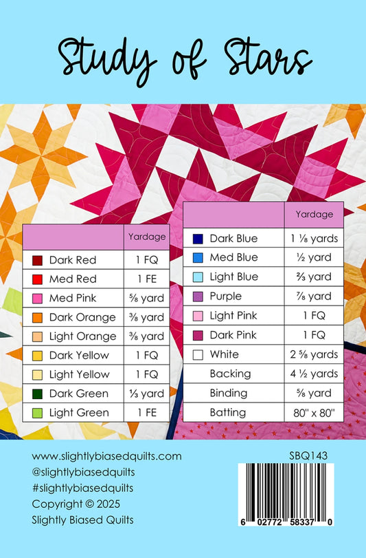 Study of Stars Quilt Pattern by Slightly Biased Quilts
