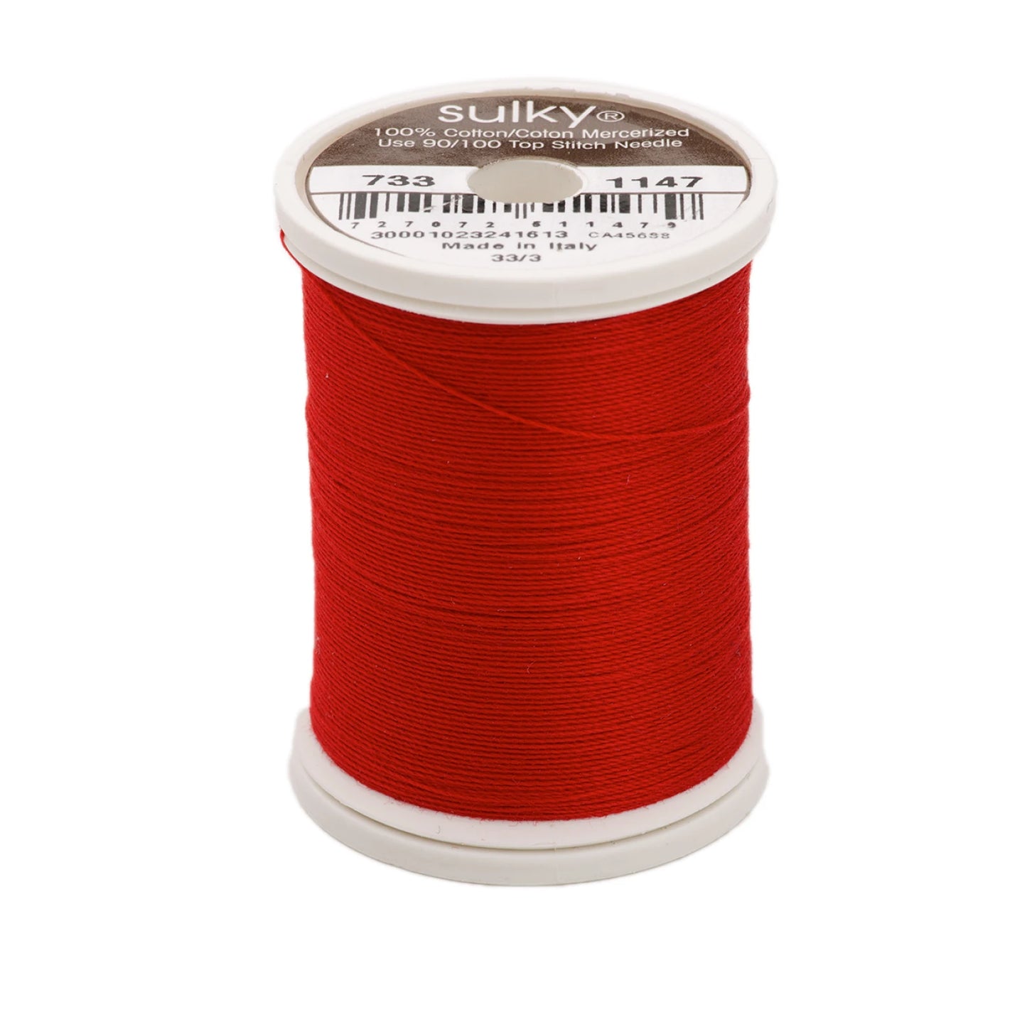 Sulky Cotton Thread 30wt 400d 500yds Christmas Red # 733-1147