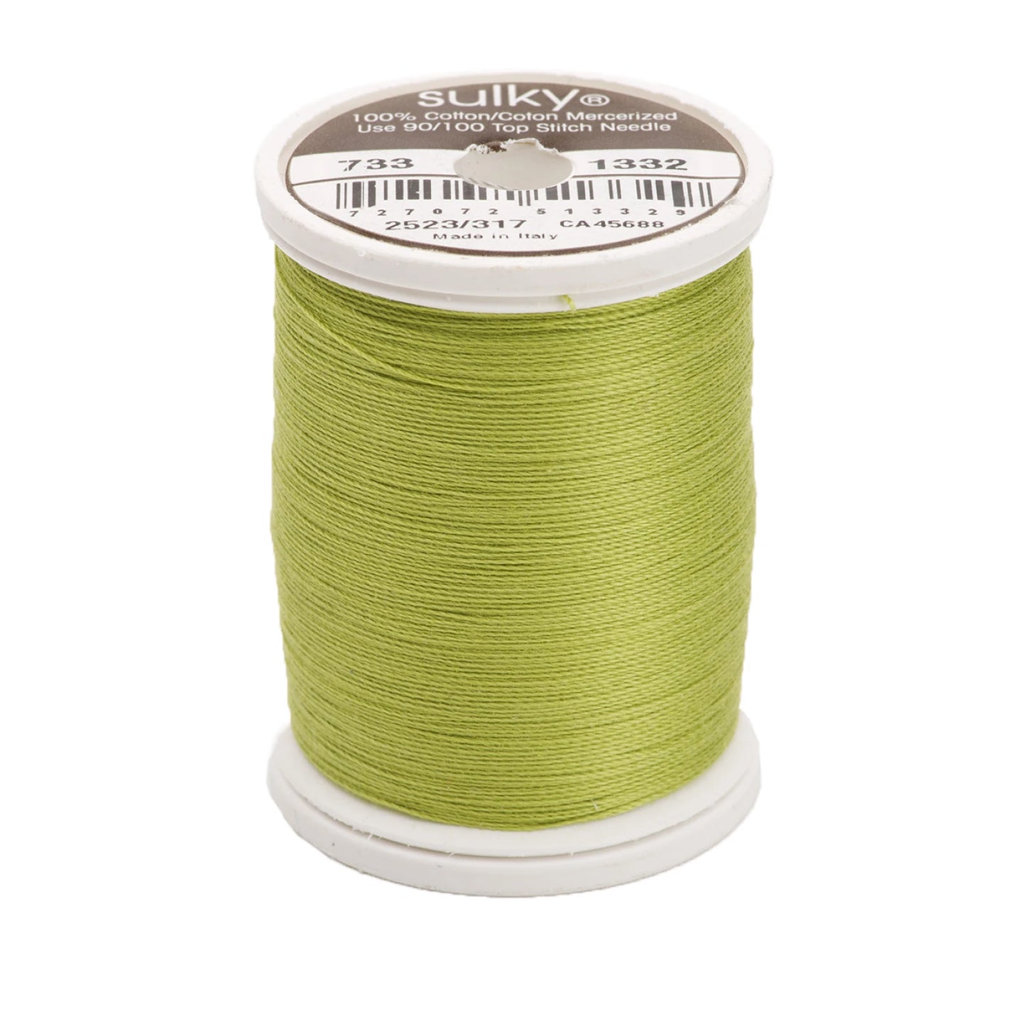 Sulky Cotton Thread 30wt 400d 500yds Deep Chartreuse # 733-1332