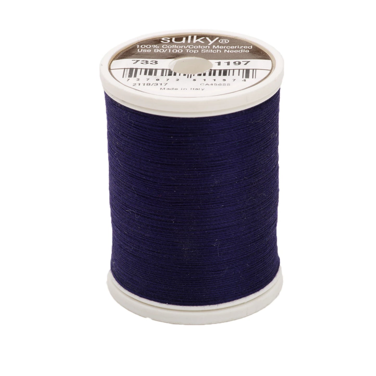 Sulky Cotton Thread 30wt 400d 500yds Medium Navy # 733-1197