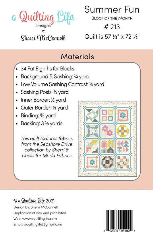 Summer Fun Block of the Month # QLD213 - Special Order