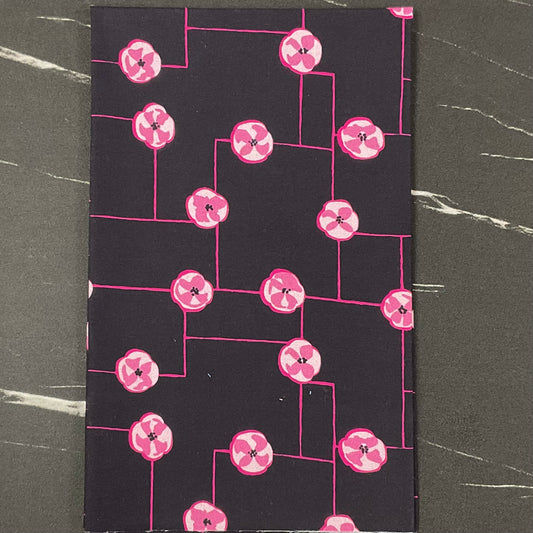 Summer Sun by Vera® : Floral Grid Black 228817