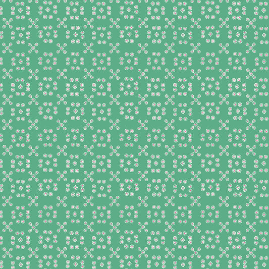Summer's End by Emily Taylor : Lace Curtains Green/Pink 229754