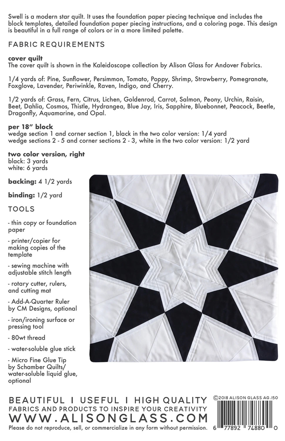 Sunshine by Sally Kelly : Swell Quilt Kit