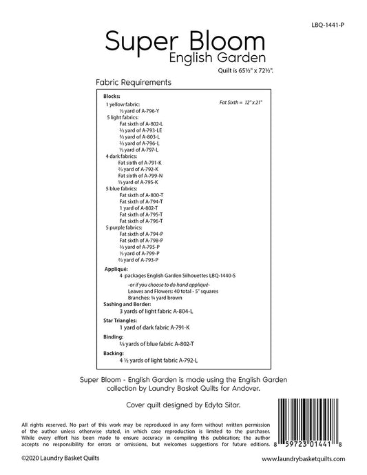 Super Bloom - English Garden # LBQ-1441-P - Special Order
