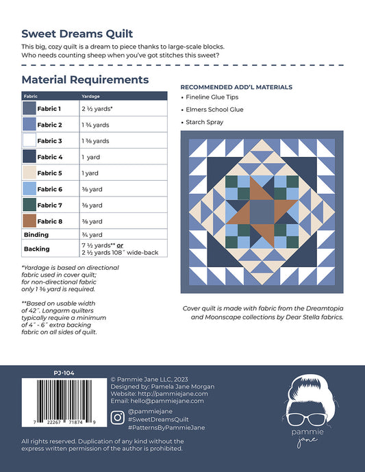 Sweet Dreams Quilt Pattern by Pammie Jane