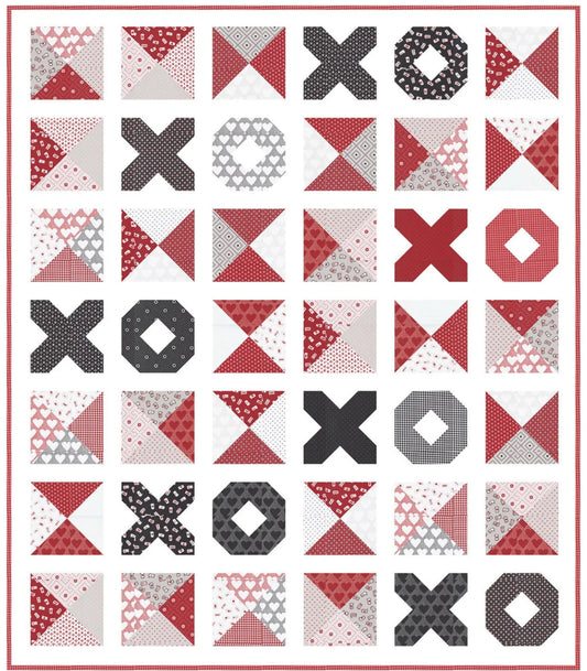 Sweet & Simple Quilt Kit featuring XOXO by April Rosenthal