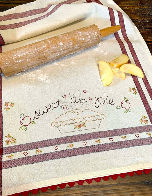 Sweet as Pie Dishtowel Kit # BR259K - Special Order