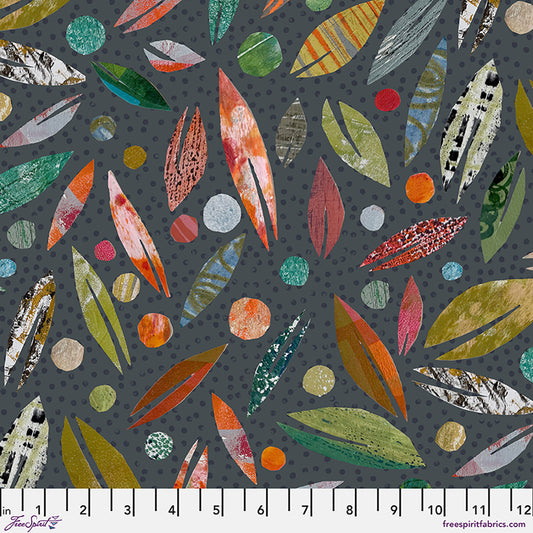 Tales From the Forest by Clare Youngs : Leaves Gray PWCY023.GRAY