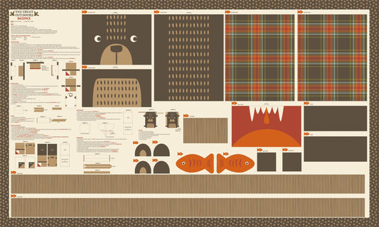 The Great Outdoors by Stacy Iest Hsu: Bear Backpack Cut and Sew Panel 20887 11