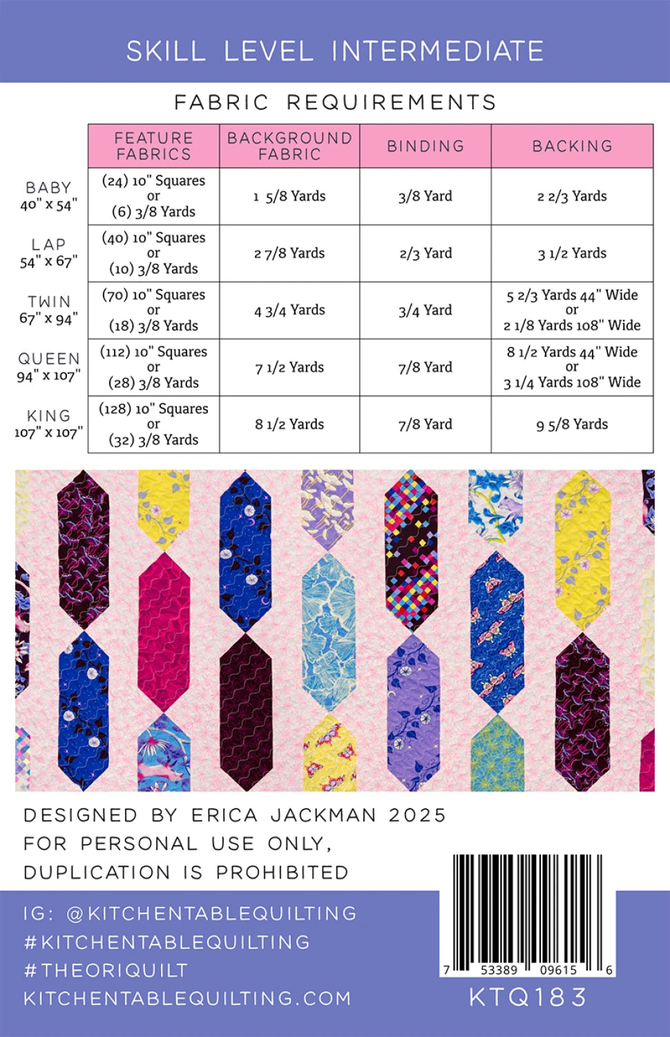 The Ori Quilt Pattern by Kitchen Table Quilting