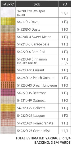 The Plaid One by Marcia Derse : Terrace Quilt Kit
