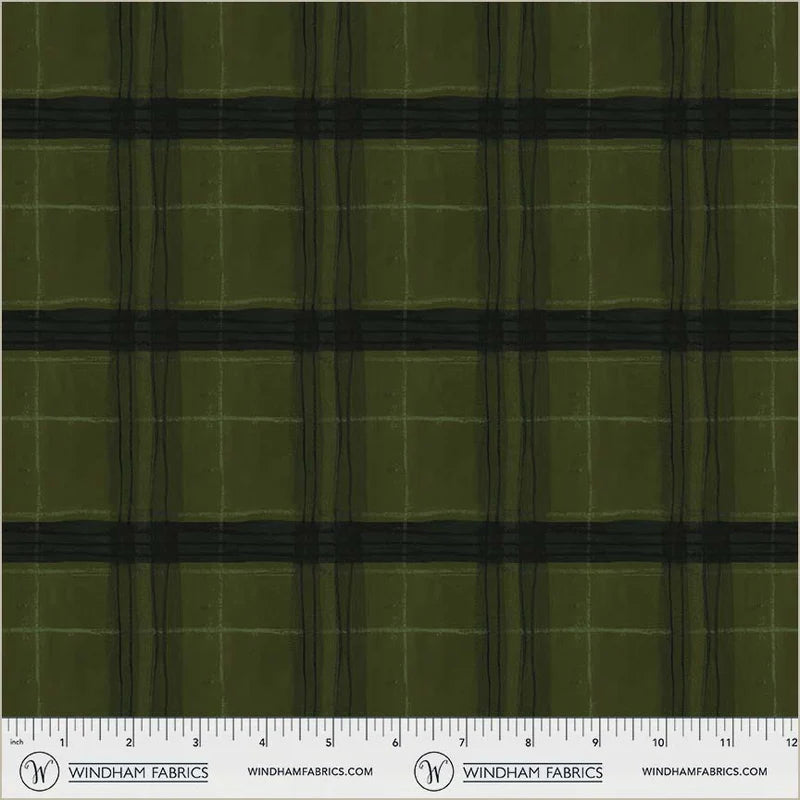 The Plaid One by Marcia Derse : Window Pane Plaid Piney 54922D-7