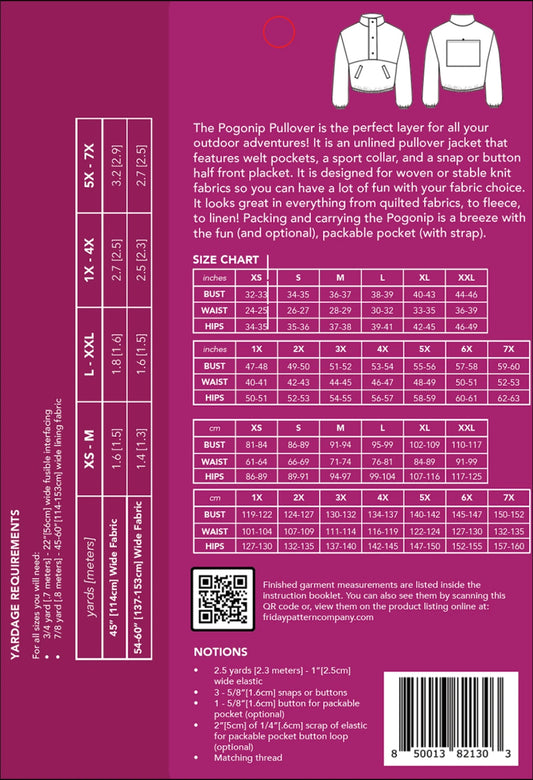 The Pogonip Pullover Pattern by Friday Pattern Company - Special Order