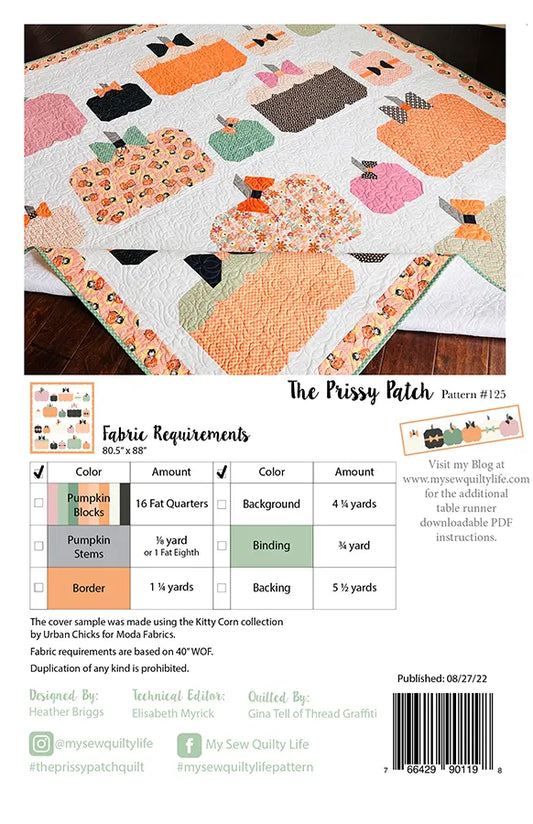 The Prissy Patch Quilt Kit featuring Owl O Ween by Urban Chiks