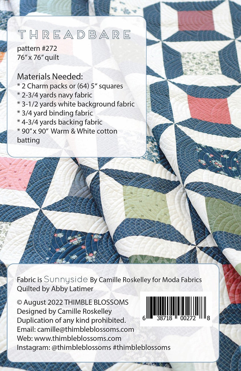 Threadbare Quilt Pattern by Thimble Blossoms
