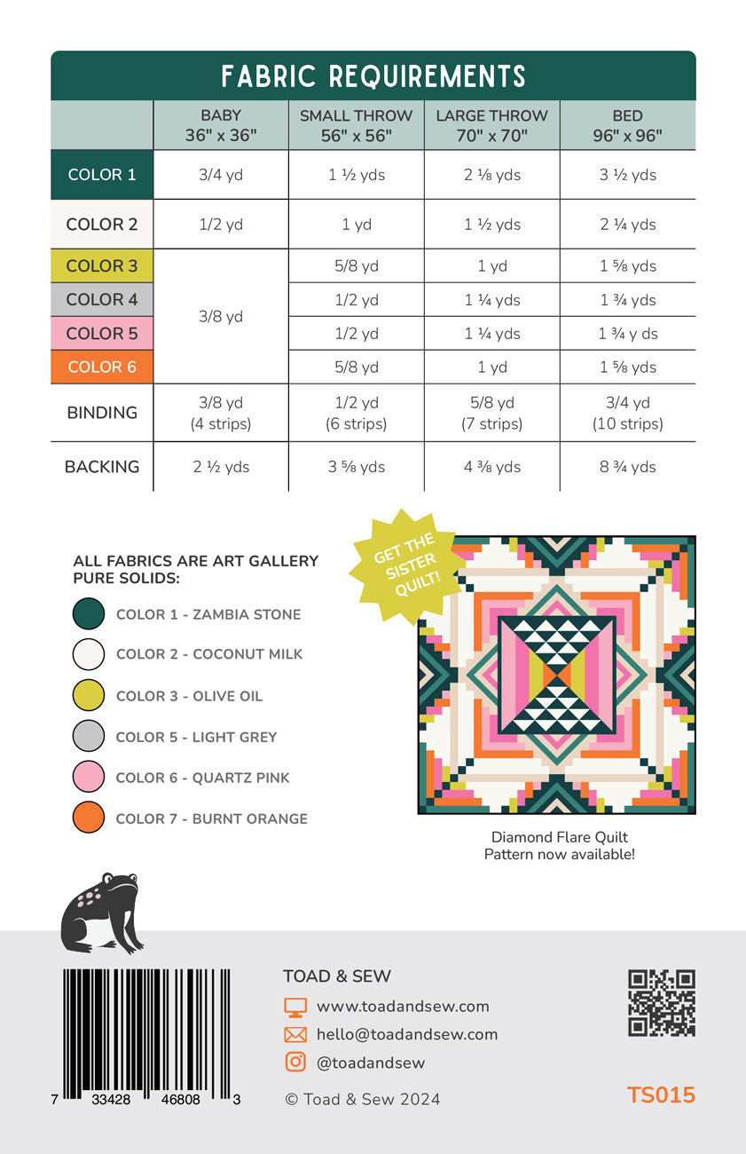 Time Capsule Quilt Pattern by Toad & Sew