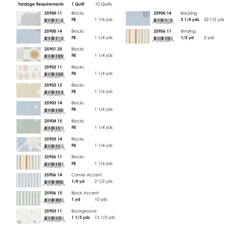 To The Moon And Back by Paper + Cloth : Wishy Washi Quilt Kit