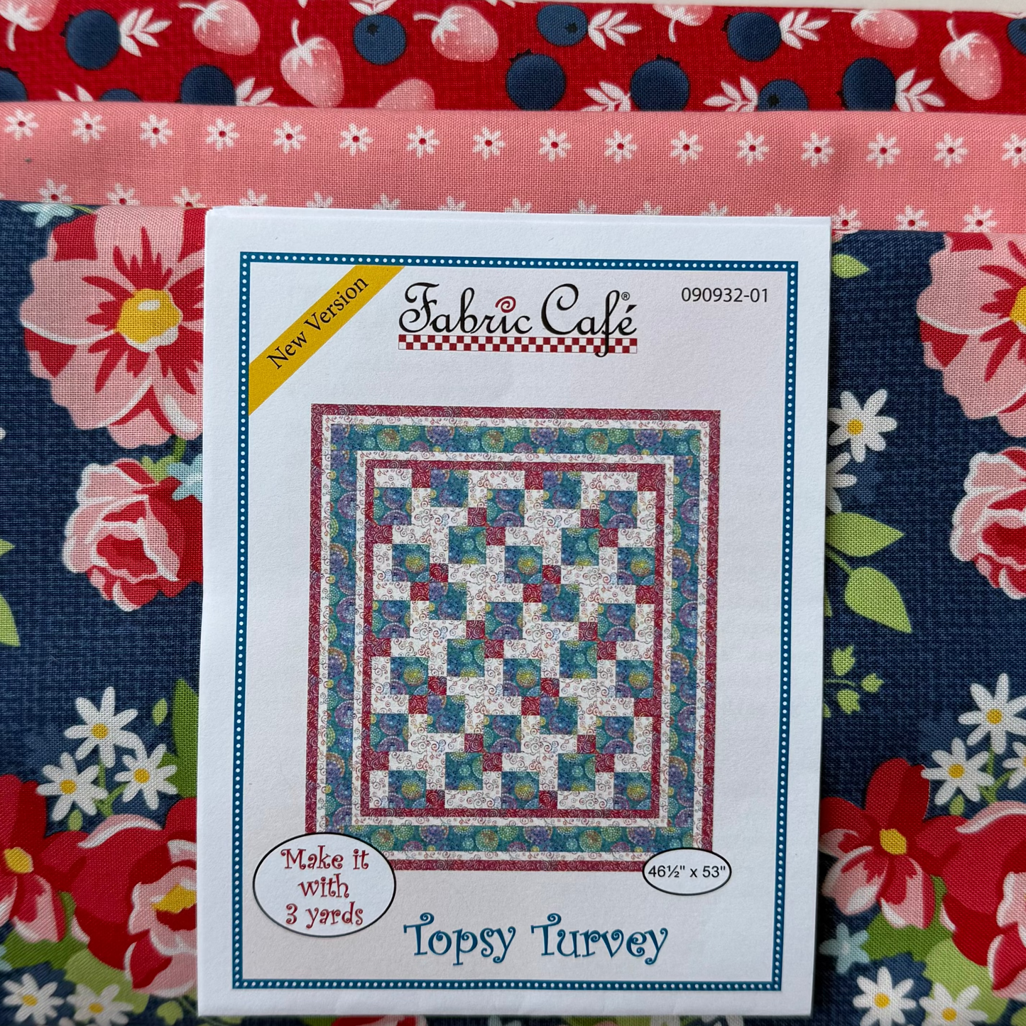 Topsy Turvey Quilt Kit featuring Berry Basket by April Rosenthal - 3 Yard Quilt Kit