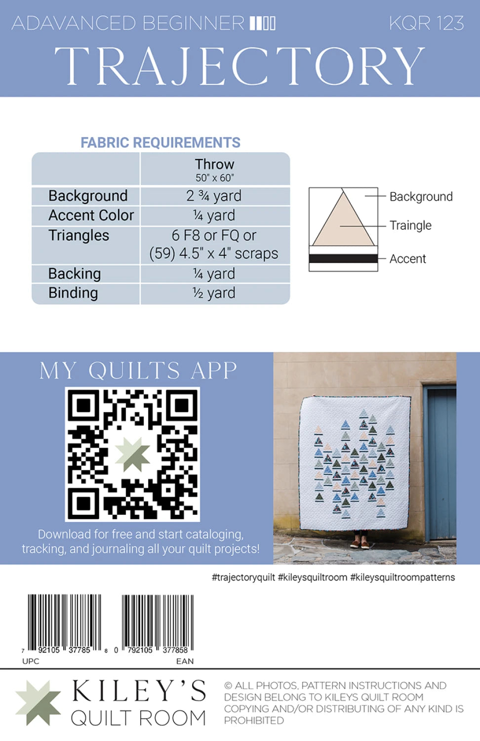 Trajectory Quilt Pattern by Kiley's Quilt Room