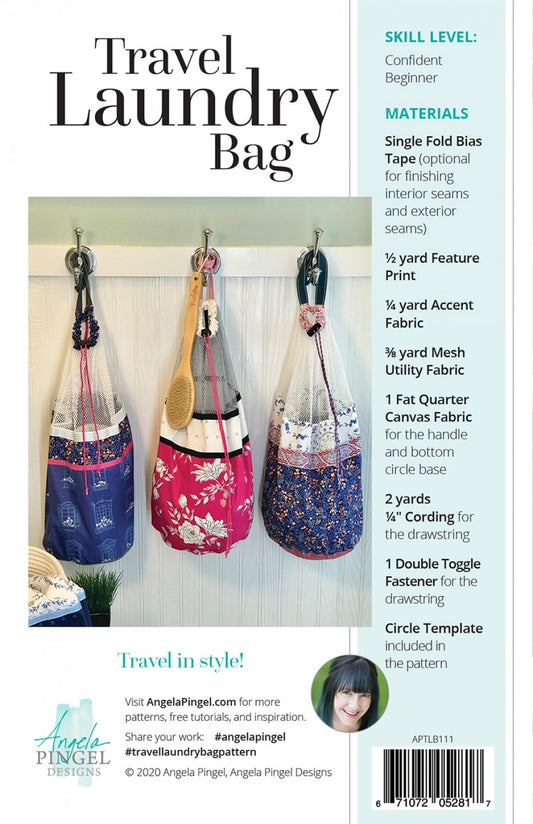 Travel Laundry Bag Pattern by Angela Pingle