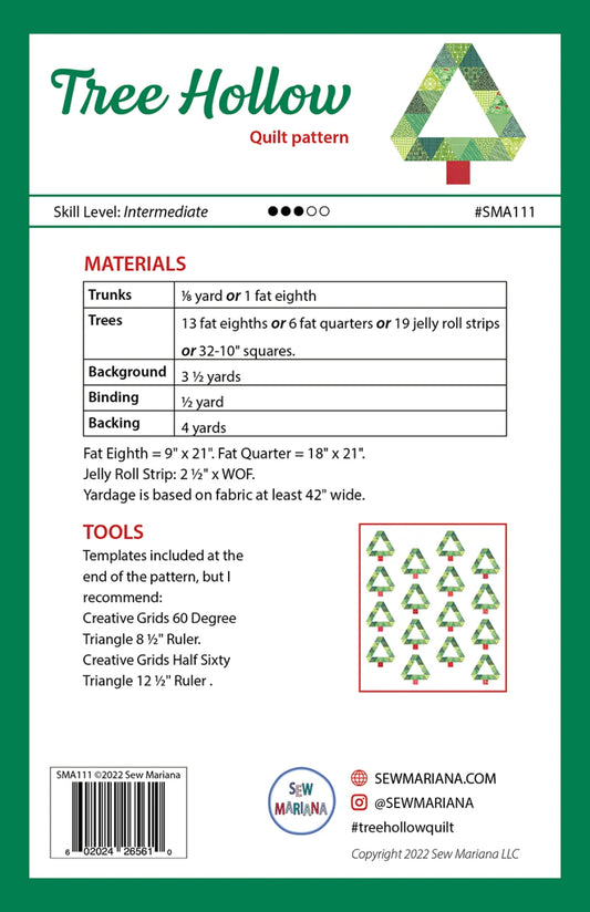 Tree Hollow Quilt Pattern by Sew Mariana