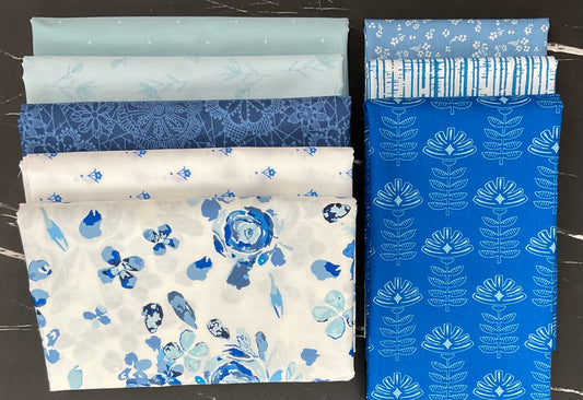 True Blue by Maureen Cracknell : Chinoiserie Quilt Kit
