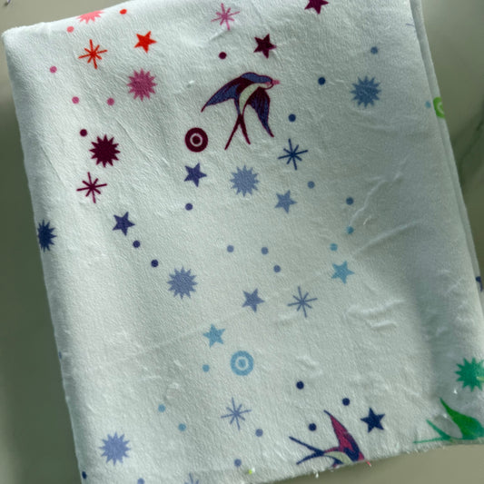 True Colors Minky - Fairy Dust White MKTP005.WHITE