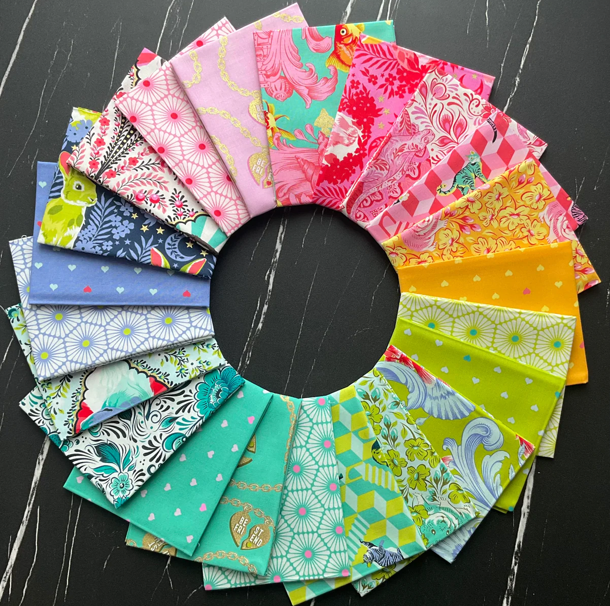 Tula Pink Besties - Lil Charmer - Meadow