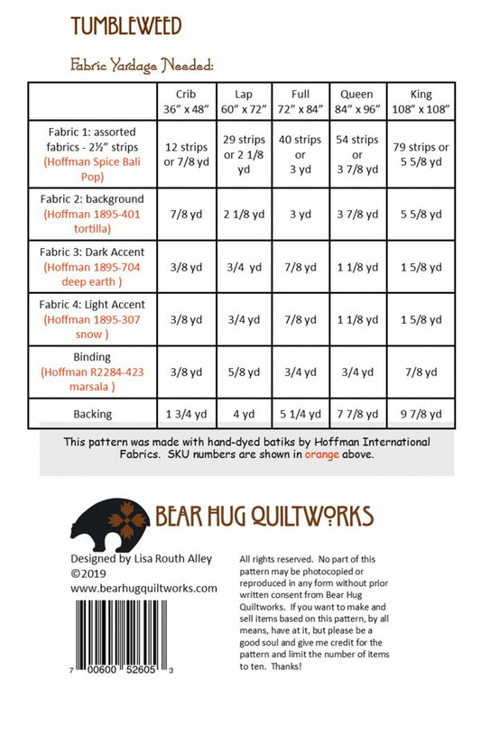 Tumbleweed # BHQ-167 - Special Order