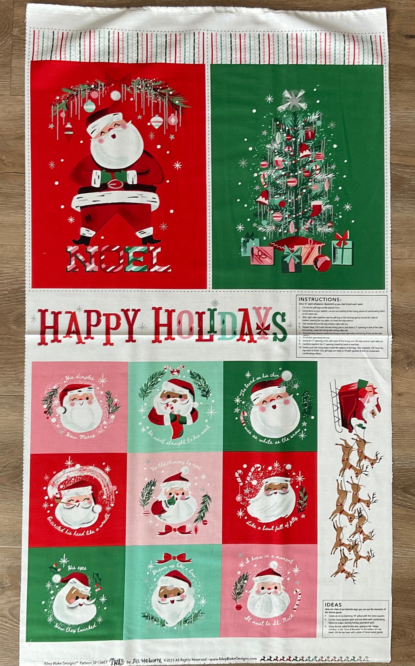 Twas by Jill Howarth : Happy Holidays Panel