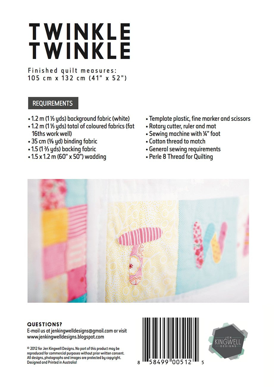 Twinkle Twinkle Quilt Pattern by Jen Kingwell Designs