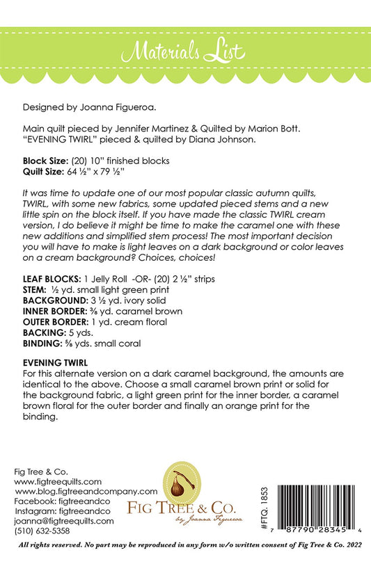 Twirl Revisited # FTQ1853 - Special Order